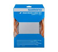 Shimano SIL-TEC Road Brake Cable Set - Stainless Steel - SLR - Y80098017 Orange