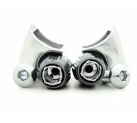SHIMANO Spares SM-CS50 outer down tube cable stops assembly for steel frames, silver a, One Size, Y67B91000