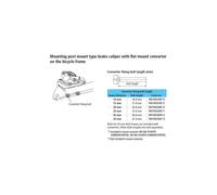 Shimano SM-MA Converter fixing bolt M5 x 41.8 mm - for 35 mm Rear mount thickness