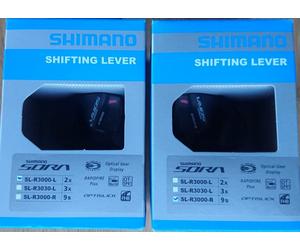 Shimano Sora SL-R3000 Flat Bar Road Bike Shifters Pair 2x9 Speed - NEW
