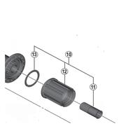 Shimano Spares 105 FH-5800 Complete Freewheel Body - Y31F98070