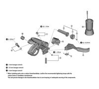 Shimano Spares Bicycle Cycle Bike BL-M8200 Lever Member Unit Black