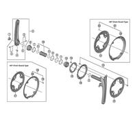 Shimano SPARE PART FCM430-8 chain guard, Black