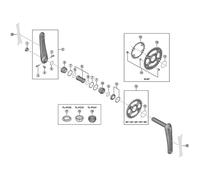 Shimano Spares FC-M8100 lock ring and washer
