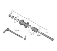 Shimano Spares Bicycle Cycle Bike FH-M8010 Complete Freewheel Body