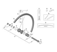 Shimano Spares FH-RS770 complete hub axle