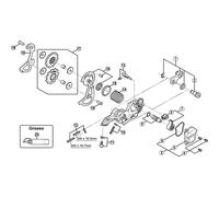 Shimano Spares Bicycle Cycle Bike RD-M640 Outer Plate Assembly - SS-Type