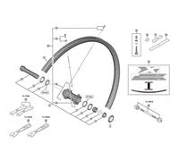 Shimano Spares Bicycle Cycle Bike WH-M8100-TL-F15-B-29 Complete Hub Axle Silver