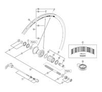 Shimano Spares Bicycle Cycle Bike WH-R501 Complete Quick Release Black - 163 MM