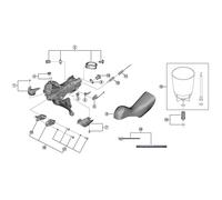 Shimano ST-R9120 Left Hand Name Plate L and Fixing Screw