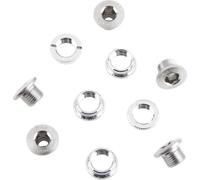 Shimano Dura Ace Track 7710 Chainring Screw Set 5 Units Silver M8 x 6 mm M8 x 6 mm Black