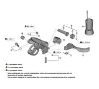 Shimano Bl-m9220 Y2rj98040 Right Lever Body Assembly Silver