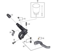 Shimano Xtr M9000 Right Lever Black