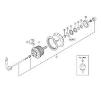 Shimano SPARE PART DHS501 internal assembly 108mm