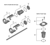 Shimano Spares EW-RS910 frame holder and fixing bolts, pair