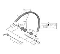 Shimano SPARE PART FH-M4050 complete hub axle