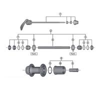 Shimano Fh-rm66 Freehub Body Black 173 mm