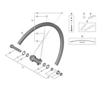 Shimano HB-RS770 complete hub axle