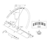 Shimano WH-R501 complete quick release 133 mm, black