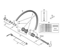Shimano Spares WH-RS500-TL-R complete quick release, 168 mm