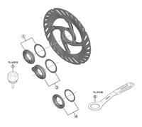Shimano Spares EW-SS302 Lock Ring With Magnet And Washer Black - One Size