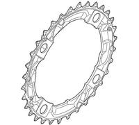 Shimano Spares FC-M361 chainring 32T; black