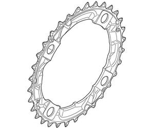 Shimano Spares FC-M361 chainring 32T; black