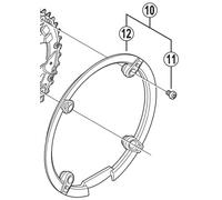 Shimano SPARE PART FCM430-8 chain guard, Black