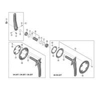 Shimano FC-M6000 gear fixing bolt and nut, M8 x 8.5 mm, pack of 4