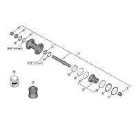 Shimano Deore Xt Fh-m8130 Rear Hub Axle Black 157 mm