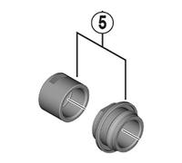 Shimano Spares FH-R7070 left hand lock nut and cone with dust cover