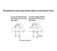 Shimano BR-RS505 calliper fixing bolt C, for 35 mm frame, 48 mm bolt