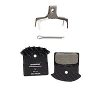 SHIMANO Spares J03A disc brake pads and spring, alloy backed with cooling fins, resin,Black