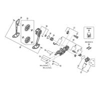 Shimano Spares RD-M8120 outer plate assembly, SGS