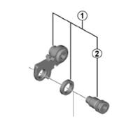 Shimano Spares RD-R7000 bracket axle unit for normal type