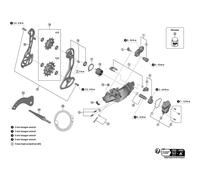Shimano Derailleur Hanger Kit RD-R8150 - Bracket Axle Unit for Normal Type - Black