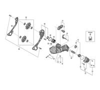 Shimano Spares RD-RX805-GS bracket axle unit for normal type