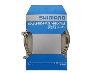Shimano Spares Road/MTB Dual Ended Brake Steel Inner Wire, 1.6 x 2050 mm, Box 10 Silver