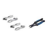 SHIMANO Spares SM-CN910 Quick Link, 12-Speed, Alloy Steel - Pack of 2 & BBB Cycling Chain Link Removal Tool, 7-12 Speed, Steel, Kraton Handle