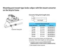 Shimano Spares SM-MA Converter Fixing Bolt For 30 MM Rear Mount - M5 X 36.8 MM