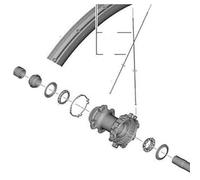 Shimano Spares WH-R9270-C50-TU-R left hand nut