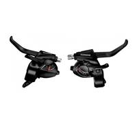SHIMANO Altus ST-EF41 EZ fire plus STI set for V-brakes, 3x7-speed, 2-finger lever, black One Size,STEF41P7AL