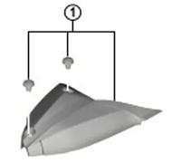 Shimano ST-EF500-8R2A Upper cover and fixing screws