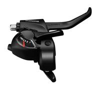 SHIMANO Altus ST-EF41 EZ fire plus STI set for V-brakes, 3x7-speed, 2-finger lever, black One Size,STEF41P7AL