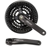 SHIMANO,One Size,2092840530 Deore FC-T6010 Deore 10-speed chainset, 48/36/26T, with chainguard, black, 175 mm