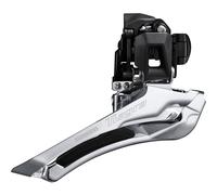 Shimano Tiagra Fd-r4000 31.8 Mm Front Derailleur Silver 2 x 11s 2 x 11s Black / Silver