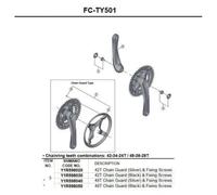 Shimano Tourney Ty501 Chainring Guard 42t Black