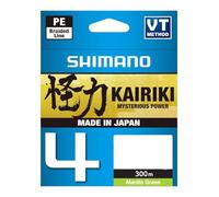 SHIMANO Tresse 4 Brins Kairiki 4 Mantis Green 300m - D.0,28mm - R.26Kg - LDM64TE4028030G