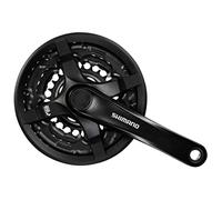 SHIMANO Unisex 4524667634041 CRANKSET 6/7/8S SHIM FC-TY501 24/34/42x170 S/MO, Black, L EU
