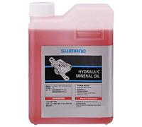 SHIMANO Unisex Adult Hydraulic Oil for Brakes, 1 Litre, Mineral RED Mineral Brake Oil 1 LT, Black, One Size
